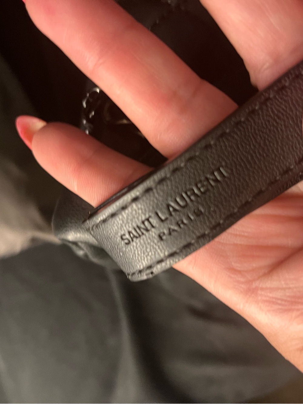 Saint Laurent Black Quilted Shoulder Bag - Picture 5 of 6